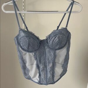 Pale Blue Garage corset top